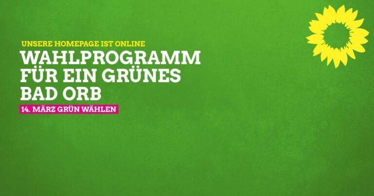  Wahlprogramm für ein grünes Bad Orb