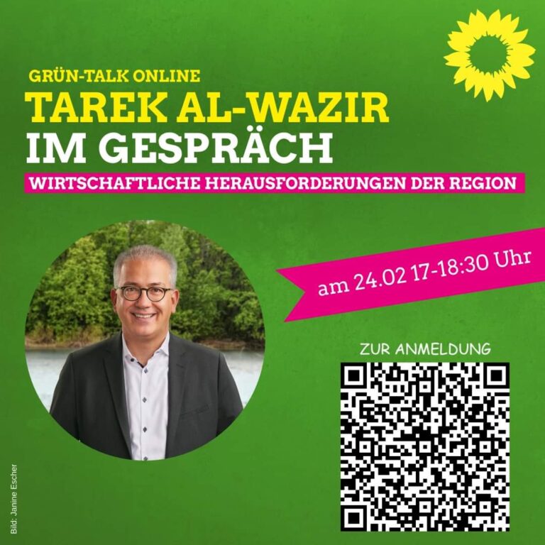 Online-Veranstaltung mit Tarek Al-Wazir